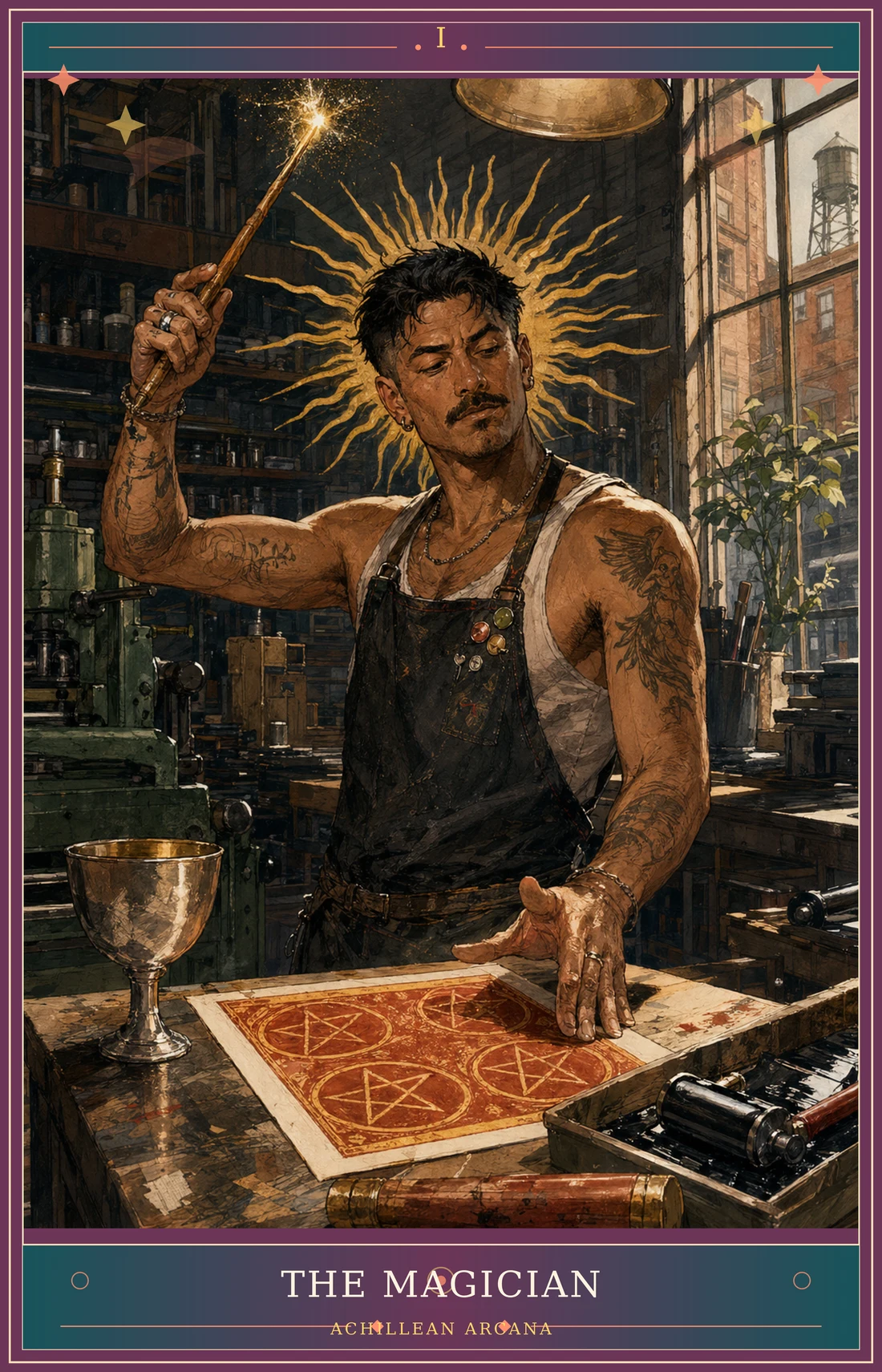 The Magician card for Achillean Arcana