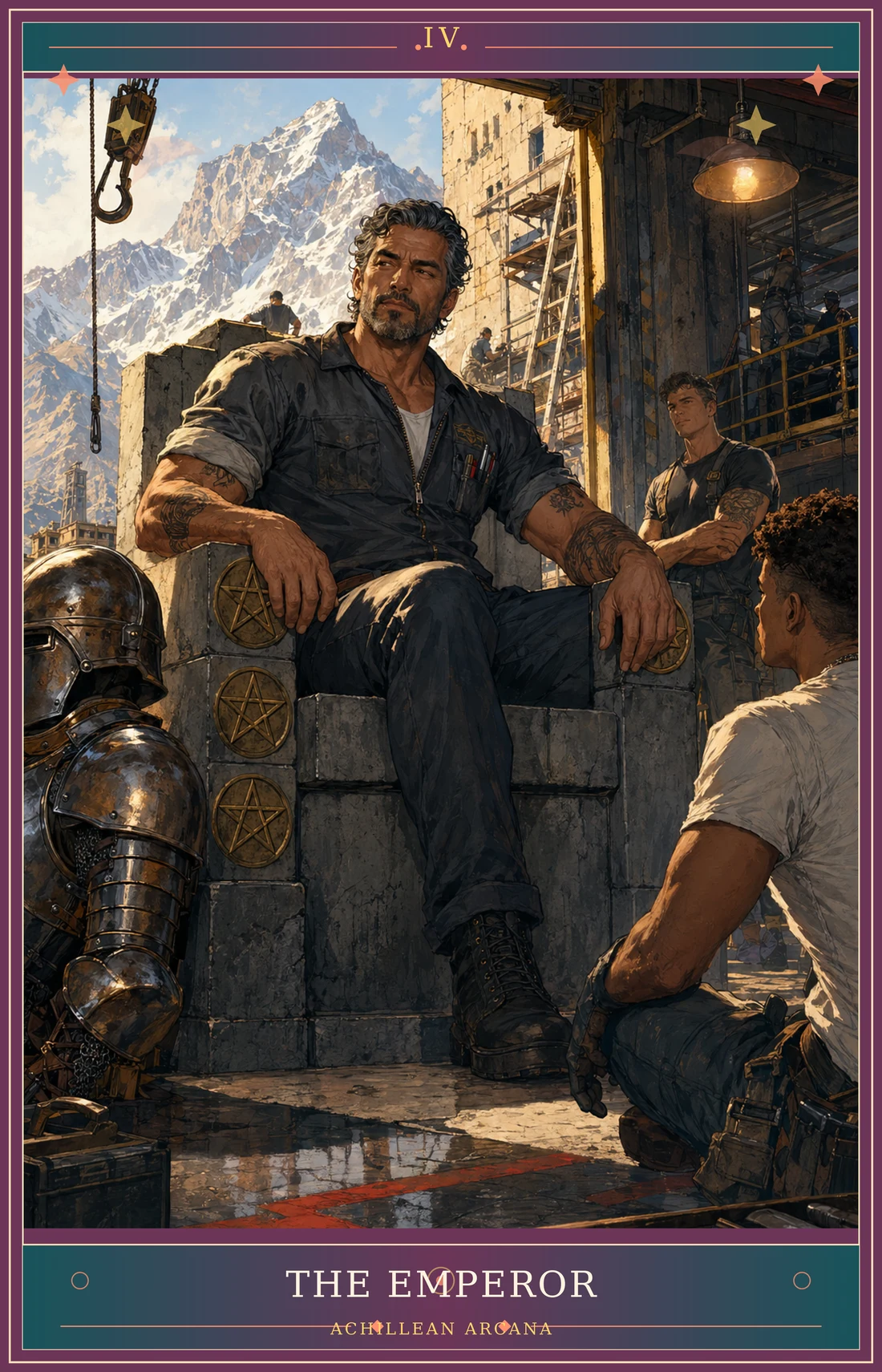 The Emperor card for Achillean Arcana