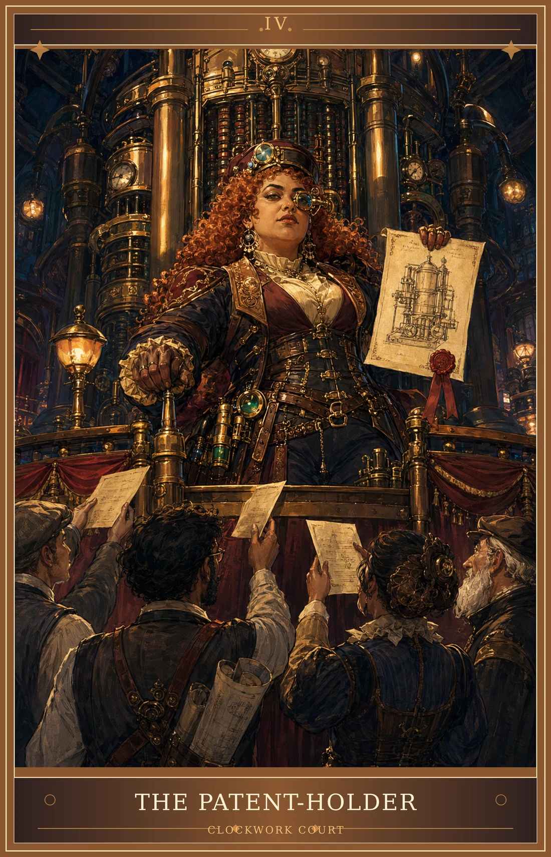 The Emperor card for Clockwork Court