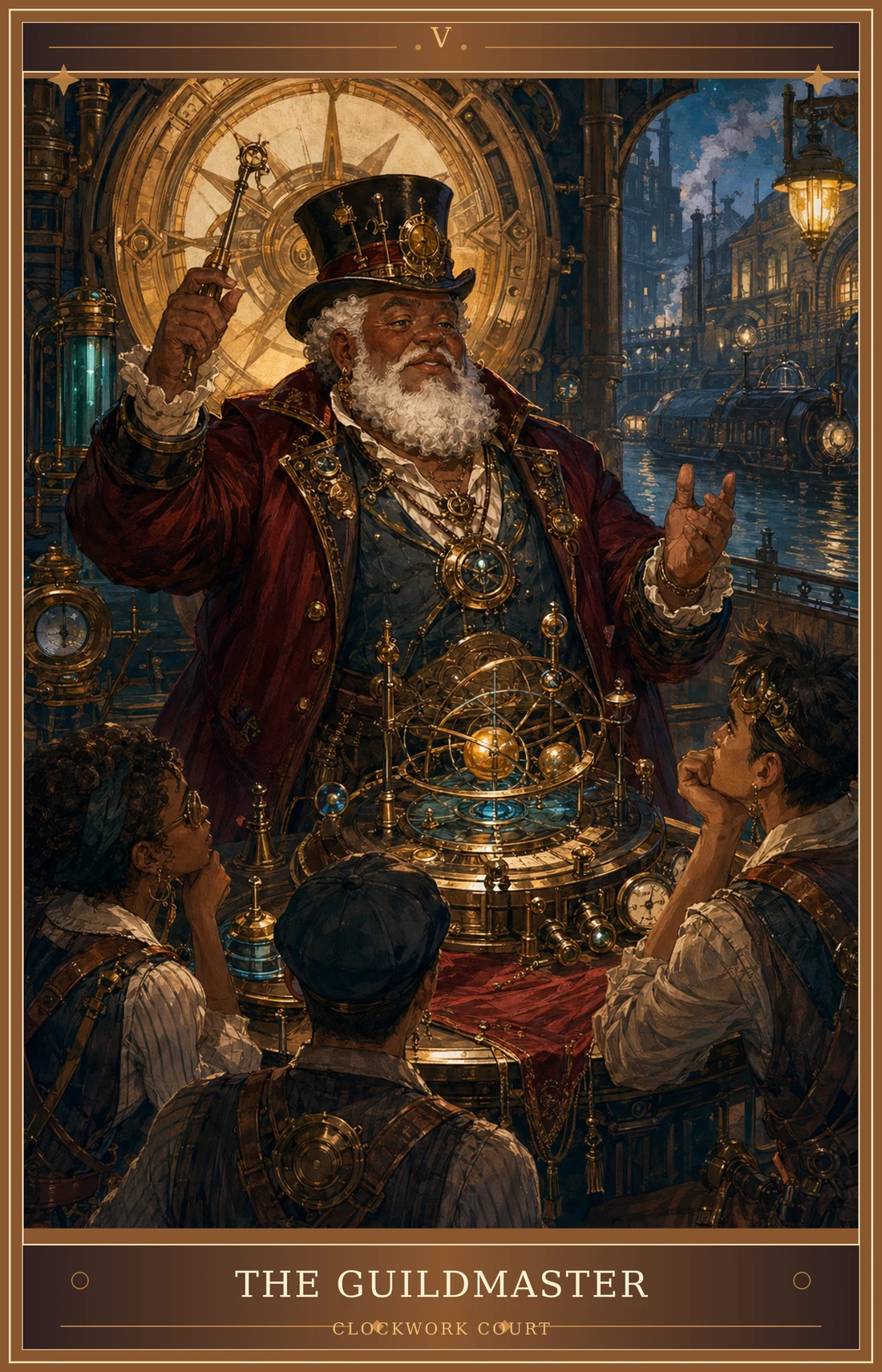The Hierophant card for Clockwork Court