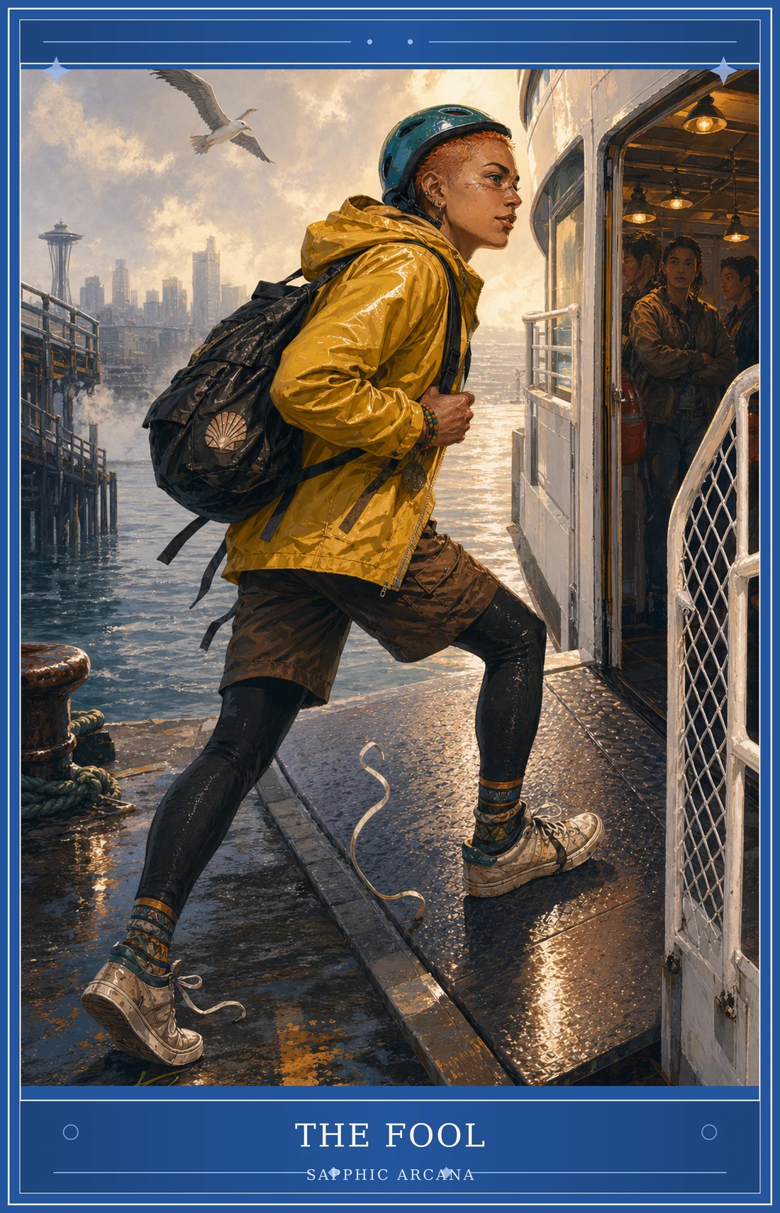 The Fool card for Sapphic Arcana