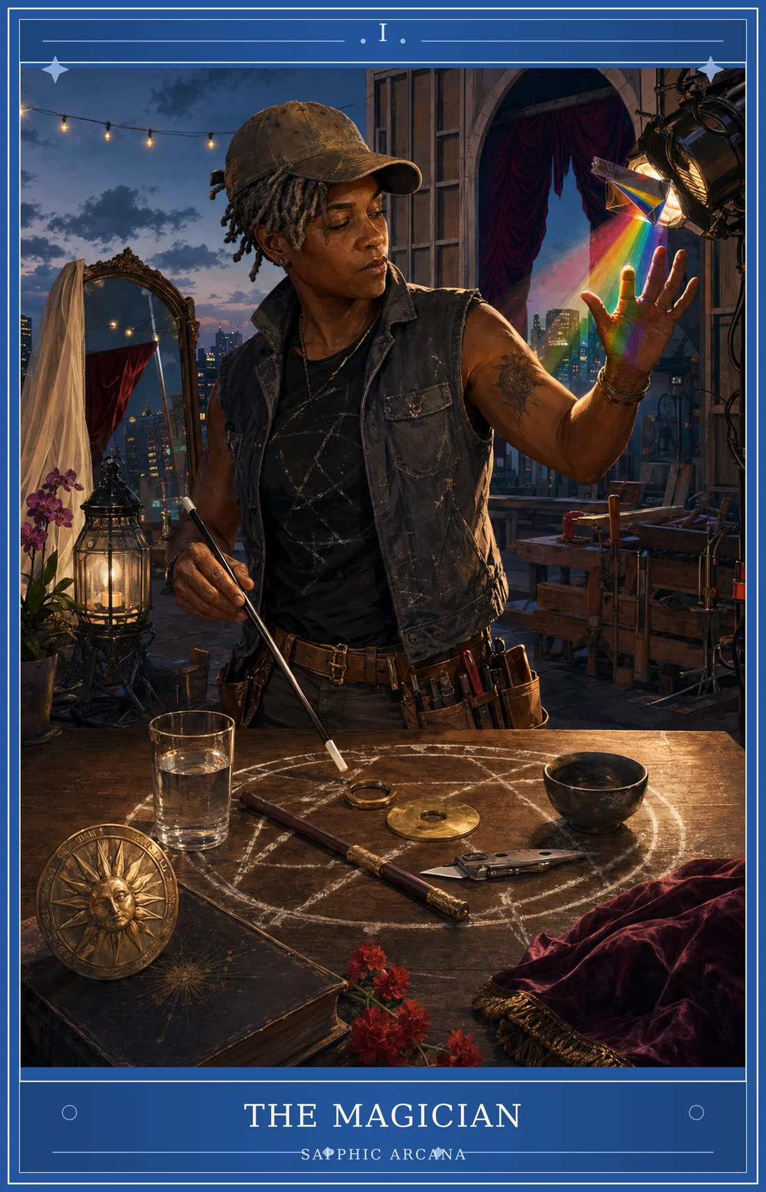 The Magician card for Sapphic Arcana