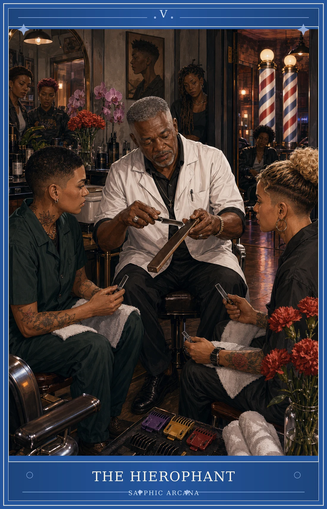 The Hierophant card for Sapphic Arcana