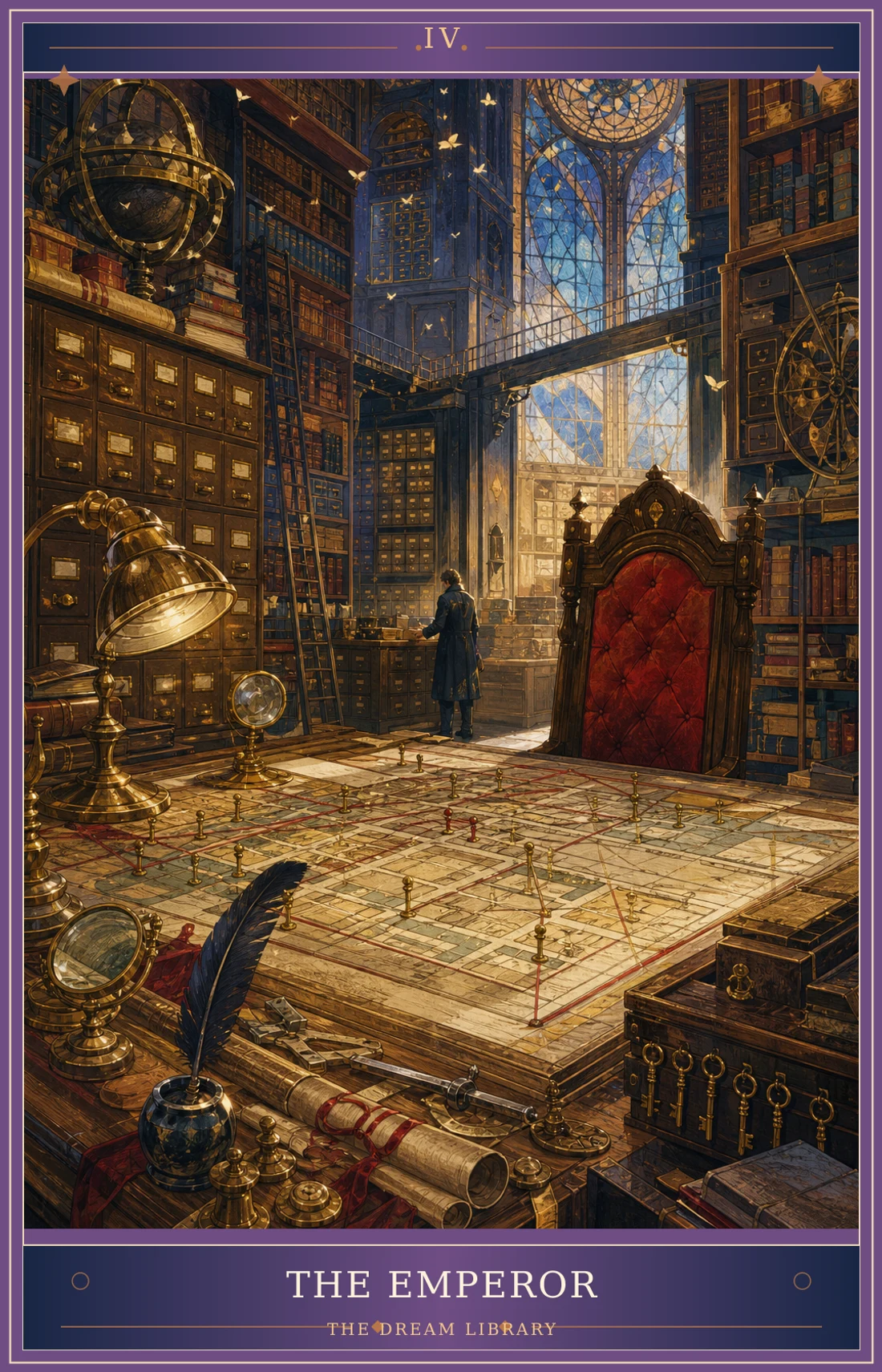 The Emperor card for The Dream Library