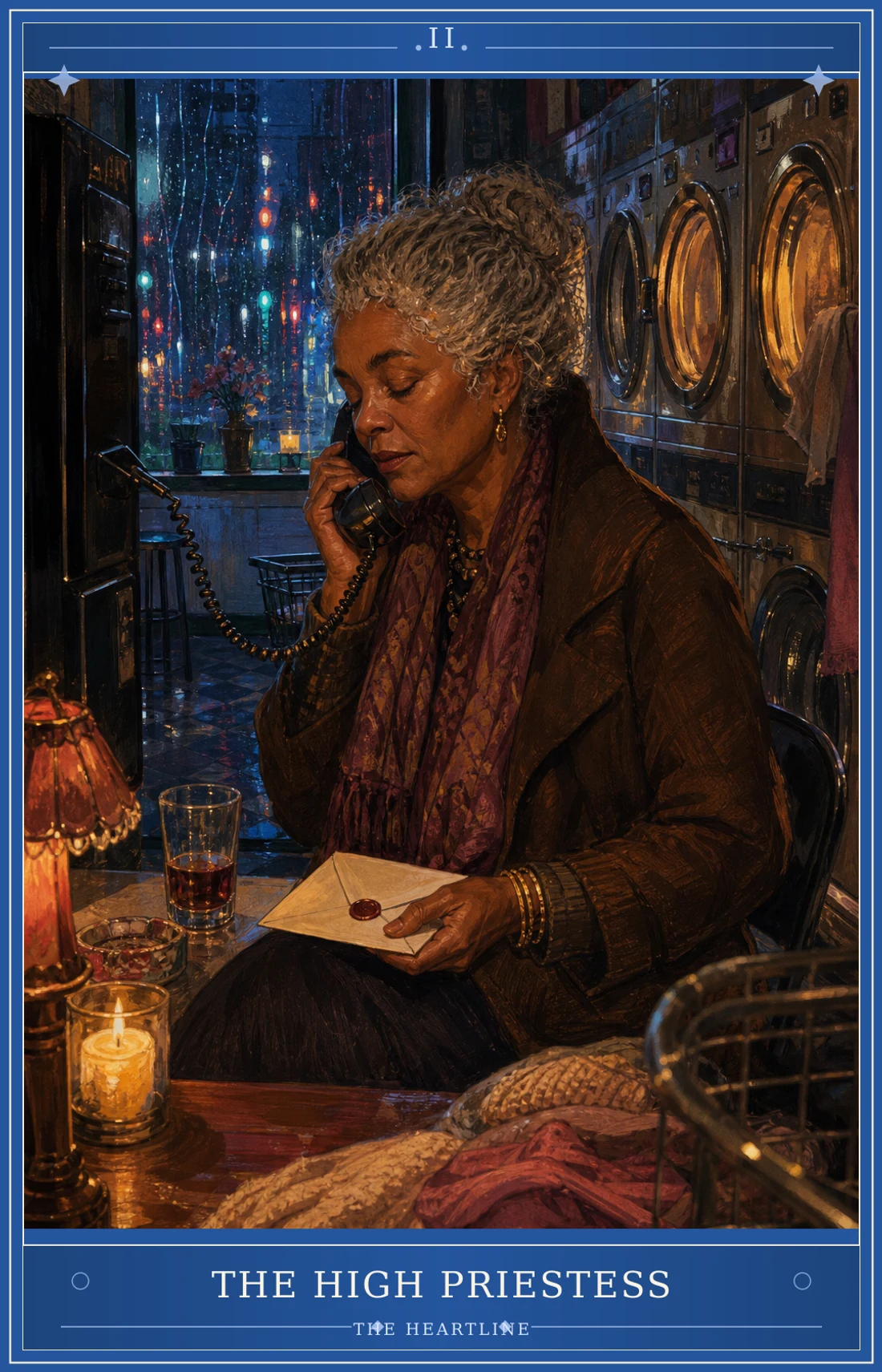 The High Priestess card for The Heartline