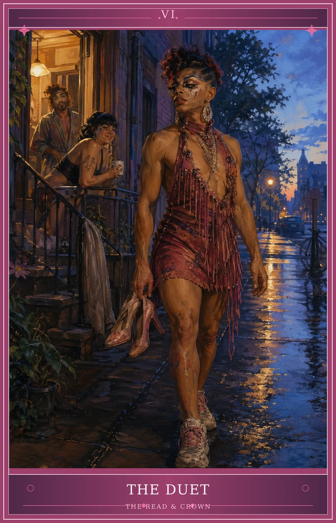 The Lovers card for The Read & Crown