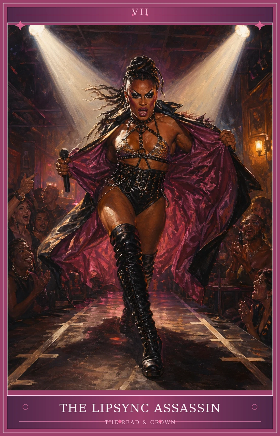 The Chariot card for The Read & Crown